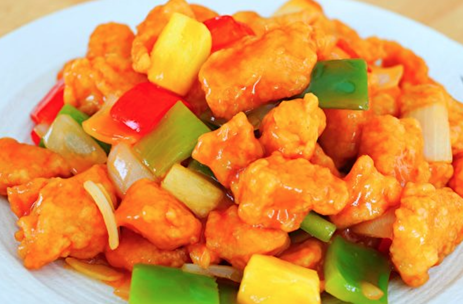 038 Poulet aigre-doux à la cantonaise - Cantonese sweet and sour chicken - 广东咕噜鸡