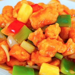 Poulet aigre-doux à la cantonaise – Cantonese sweet and sour chicken – 广东咕噜鸡