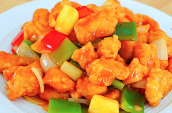 Poulet aigre-doux à la cantonaise - Cantonese sweet and sour chicken - 广东咕噜鸡